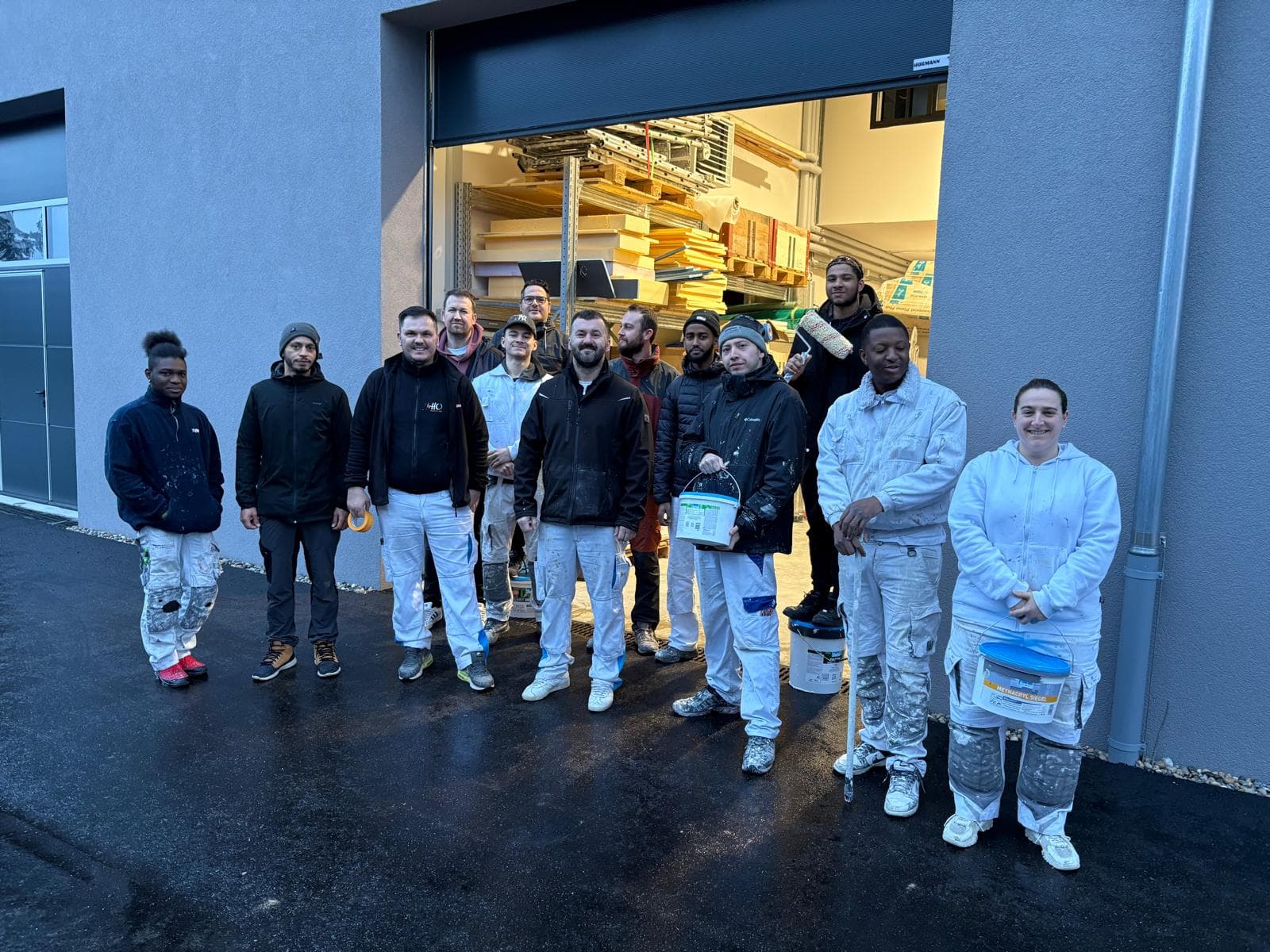 Équipe de HO Peinture au travail